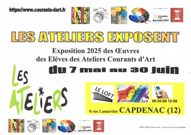 Les ateliers Courants d'Art exposent !