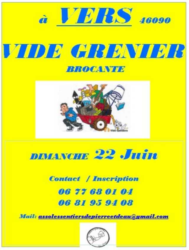 Vide grenier brocante à Vers