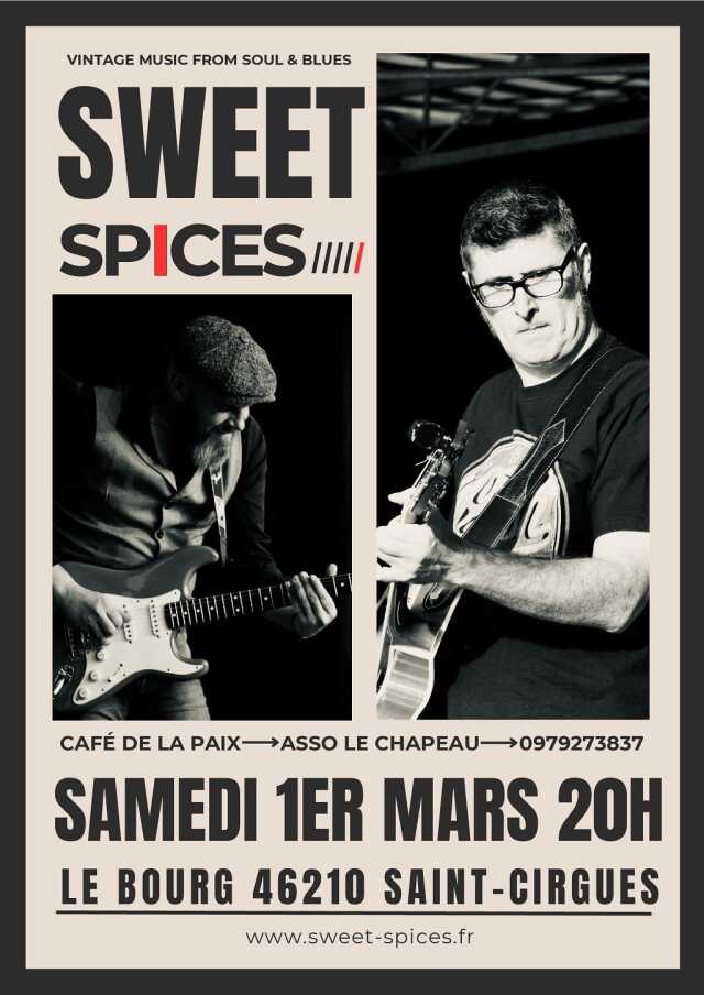 Concert Sweet Spices à Saint-Cirgues