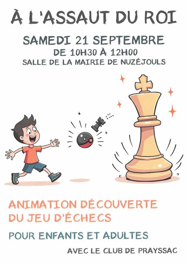 Découverte du jeu d'échecs à Nuzéjouls