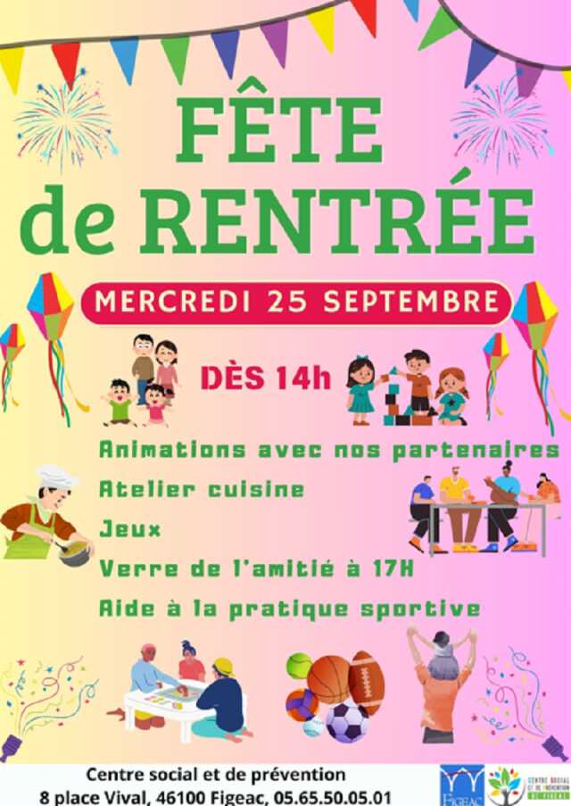 Fête de rentrée du centre social et de prévention de Figeac