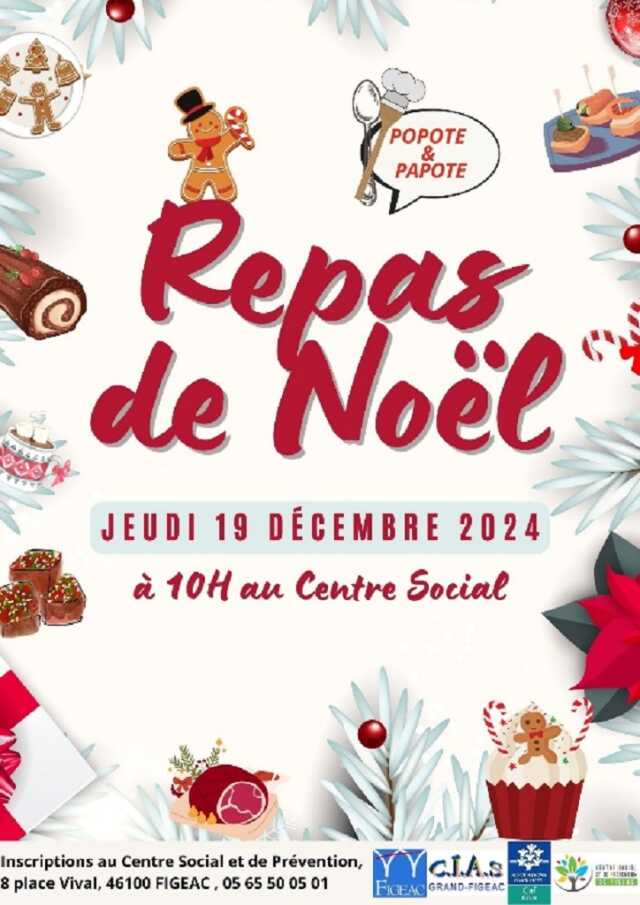 Atelier cuisine à Figeac :  Repas de Noël