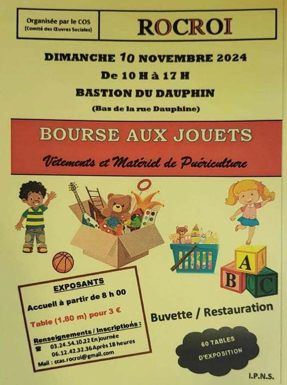 Bourse aux jouets, vêtements et matériel de puériculture