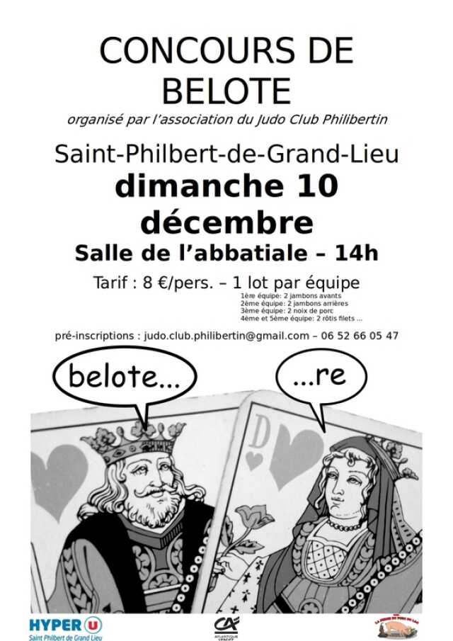 Loire Atlantique Manifestation Culturelle Tournoi De Belote Agenda Saint Philbert De Grand Lieu 44310