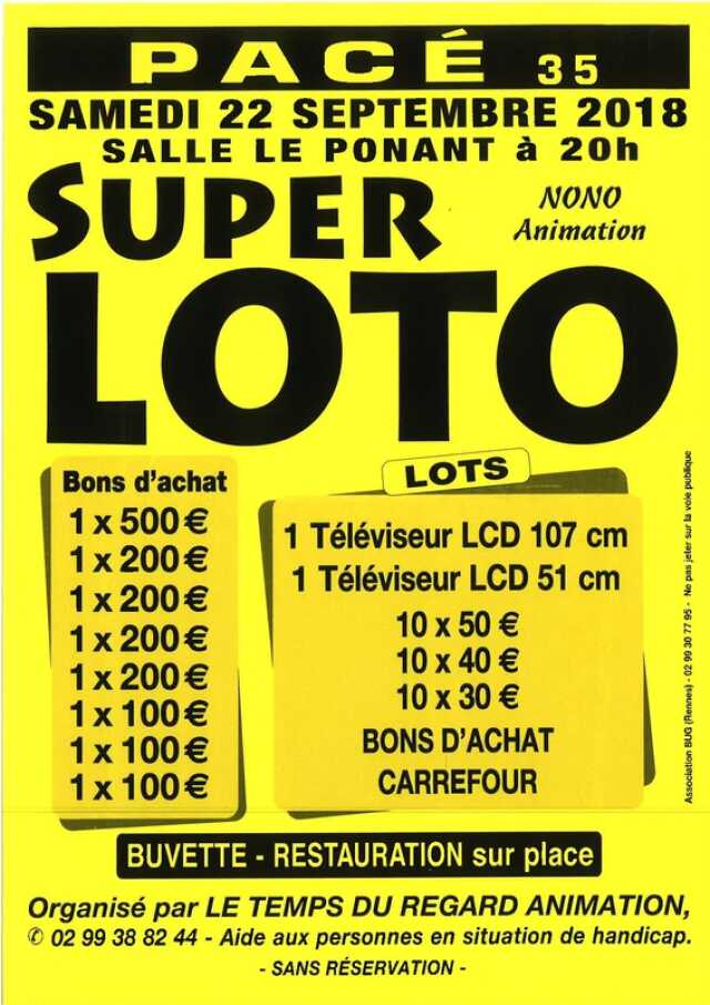 IlleetVilaine Jeux de hasard Loto Loto Agenda Pacé 35740