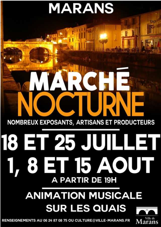 Calendrier Marché Nocturne Charente Maritime 2023 Charente-Maritime - Marché - Marché Nocturne - Agenda Marans 17230