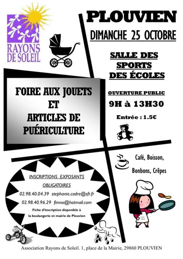 Finistere Foire Aux Jouets Et Aux Articles De Puericulture Agenda Plouvien 29860