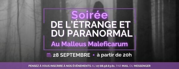 Soirée de l'étrange et du paranormal