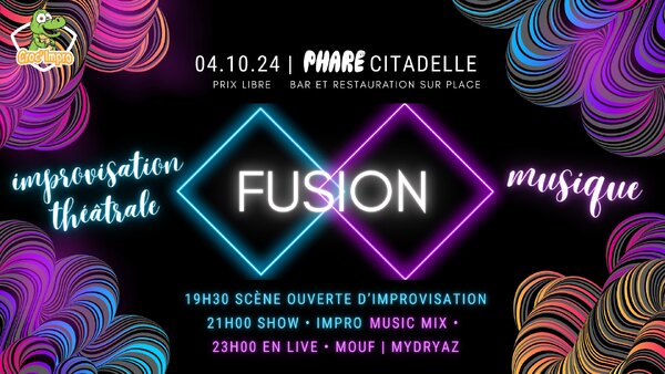 Soirée fusion : théâtre d'improvisation • musique