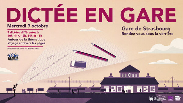 Dictée en gare de Strasbourg