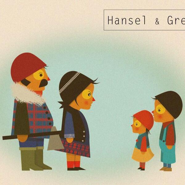 Hansel et Gretel sous la lampe