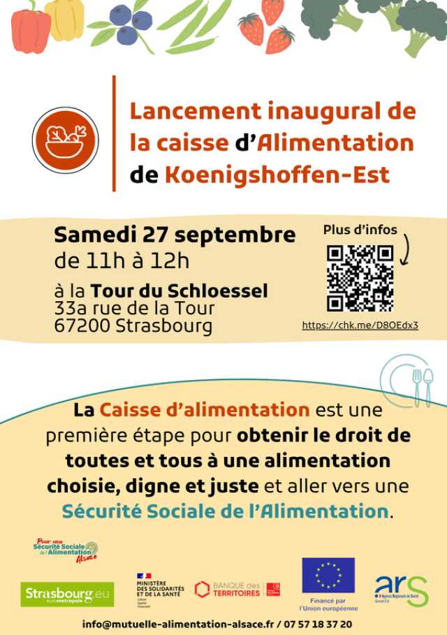 Lancement de la Caisse de l’alimentation à Koenigshoffen-Est