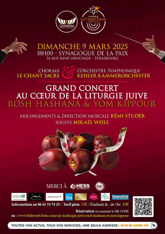 Grand concert de liturgie juive Le Chant Sacré et le Kehler Kammerorch