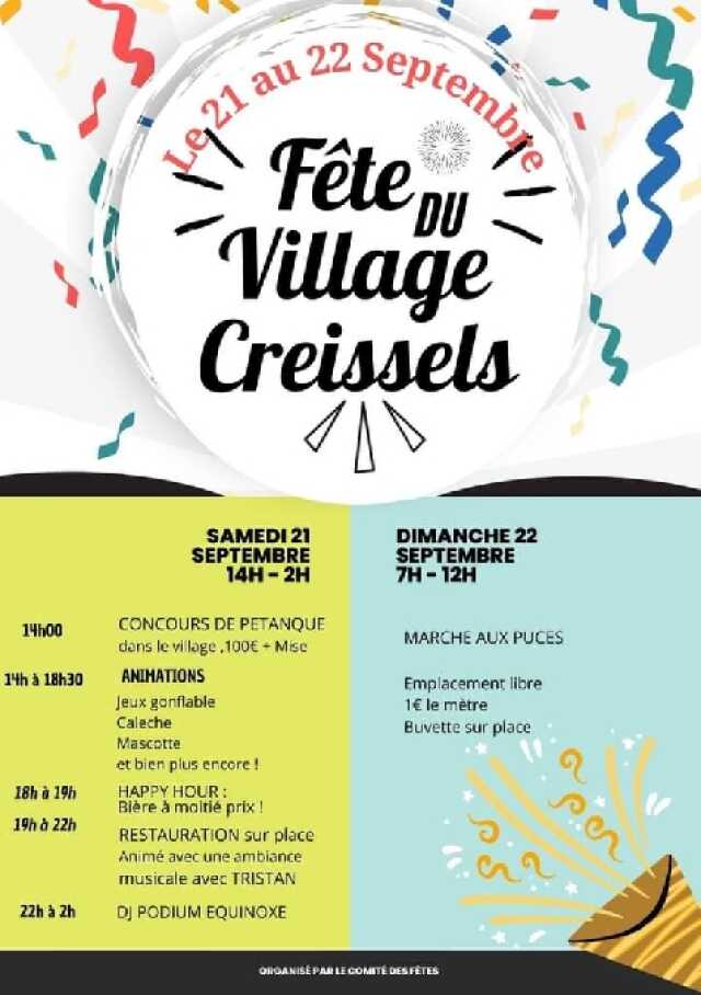 Fête du village et puces de Creissels