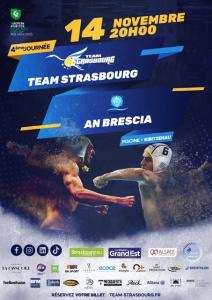 Coupe d'Europe Waterpolo Team Strasbourg vs Brescia pour étudiants