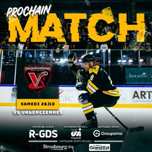 Places offertes pour les matchs de hockey pour étudiants :  Etoile noire VS Valenciennes