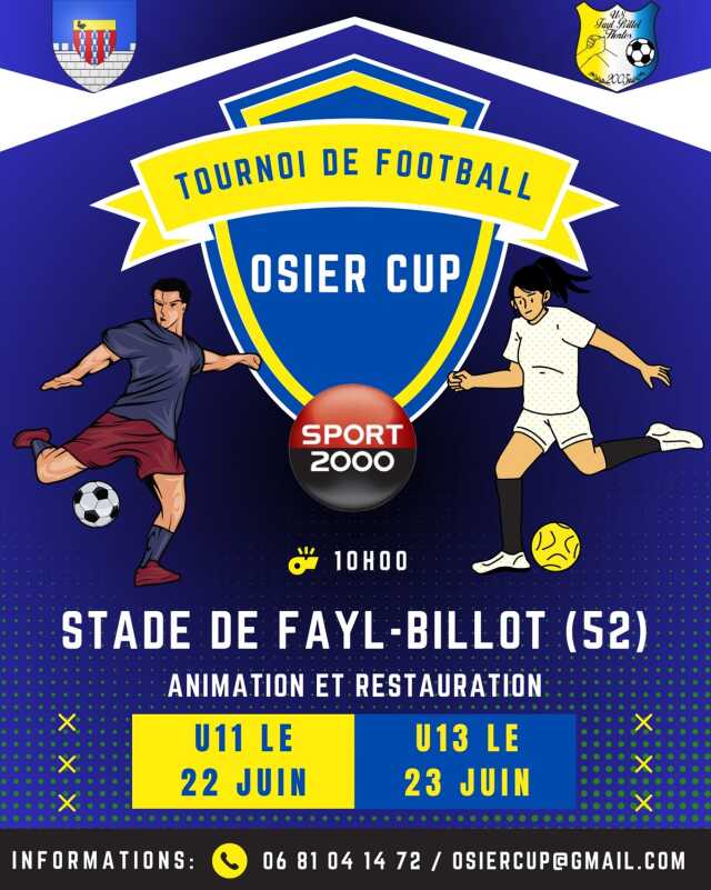 OSIER CUP, TOURNOI DE FOOTBALL A FAYL-BILLOT