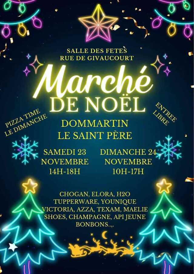 MARCHÉ DE NOËL A LA SALLE DES FÊTES DE DOMMARTIN-LE-ST-PERE