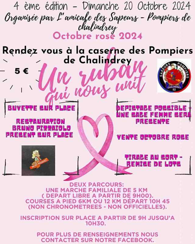 OCTOBRE ROSE A CHALINDREY - MARCHE, COURSES A PIED