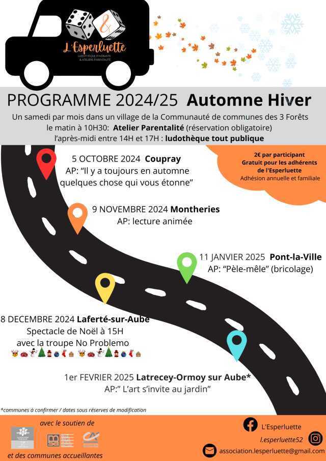 L'ESPERLUETTE PROGRAMME AUTOMNE HIVER 2024/2025