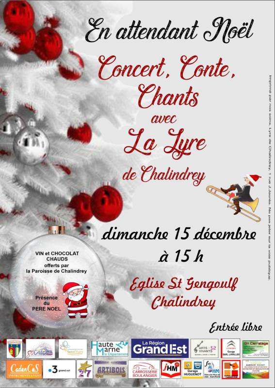 CONCERT DE NOEL AVEC LA LYRE A CHALINDREY