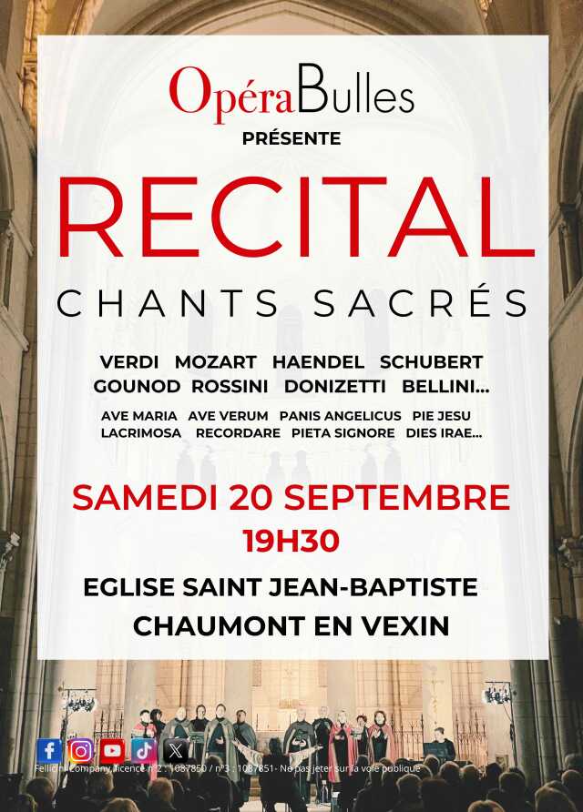 Récital de chants sacrés - OpéraBulles