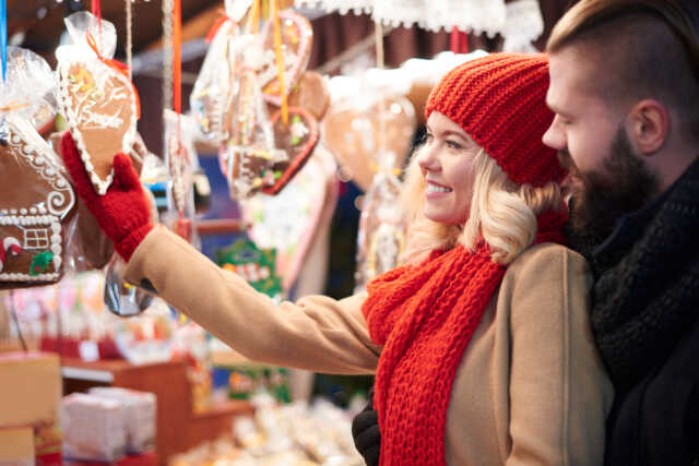 Marché des producteurs parés pour Noël