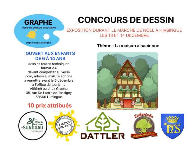 concours de dessin Marché de Noël Hirsingue