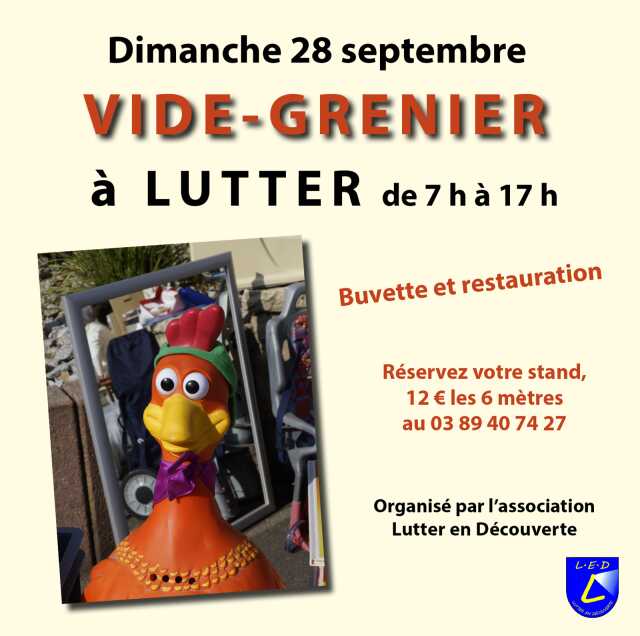 6ème vide-grenier de Lutter