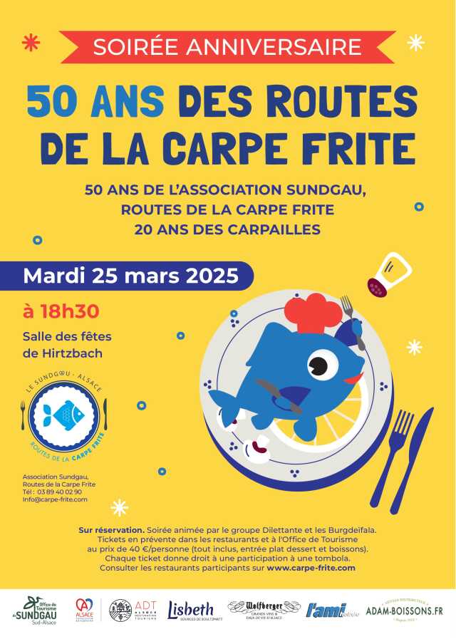 Soirée anniversaire 50 ans des Routes de la carpe frite