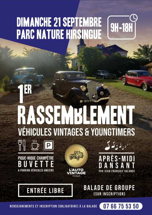 Rassemblement de véhicules anciens et youngtimers