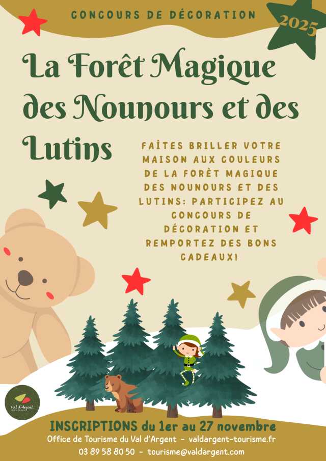 Concours de décoration de Noël – « La forêt magique des nounours et des lutins »