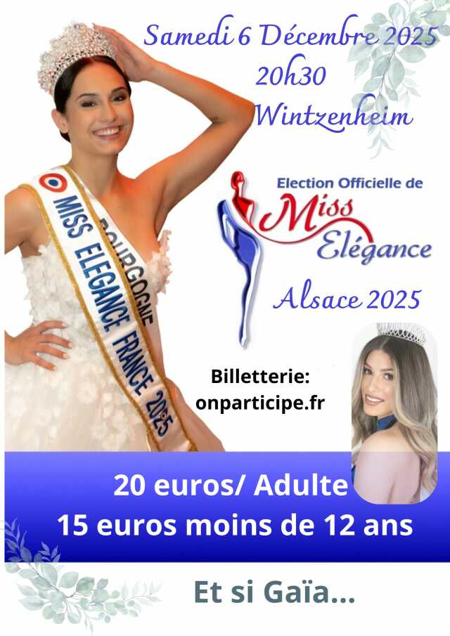Election Miss Elégance Alsace 2025