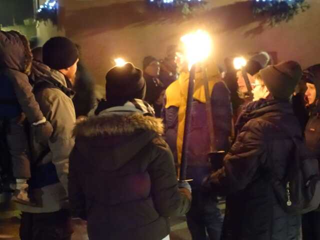 Montée aux flambeaux au Schauenberg