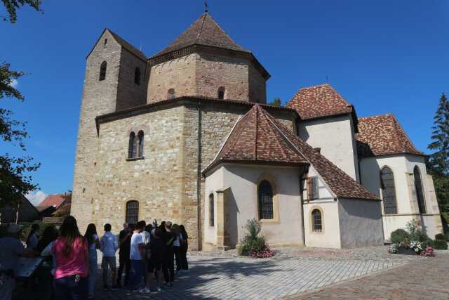 Visite guidée historique de l'Abbatiale d'Ottmarsheim (groupe)