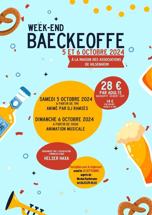 Week end Baeckeoffe