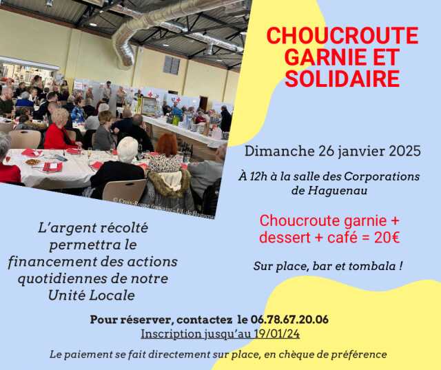 Choucroute garnie et Solidaire