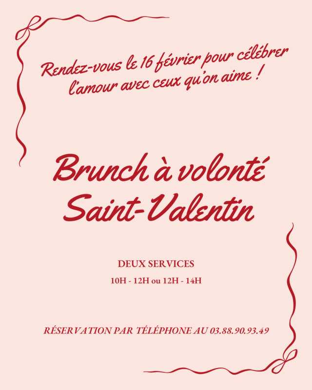 Brunch Buffet à volonté - Saint Valentin