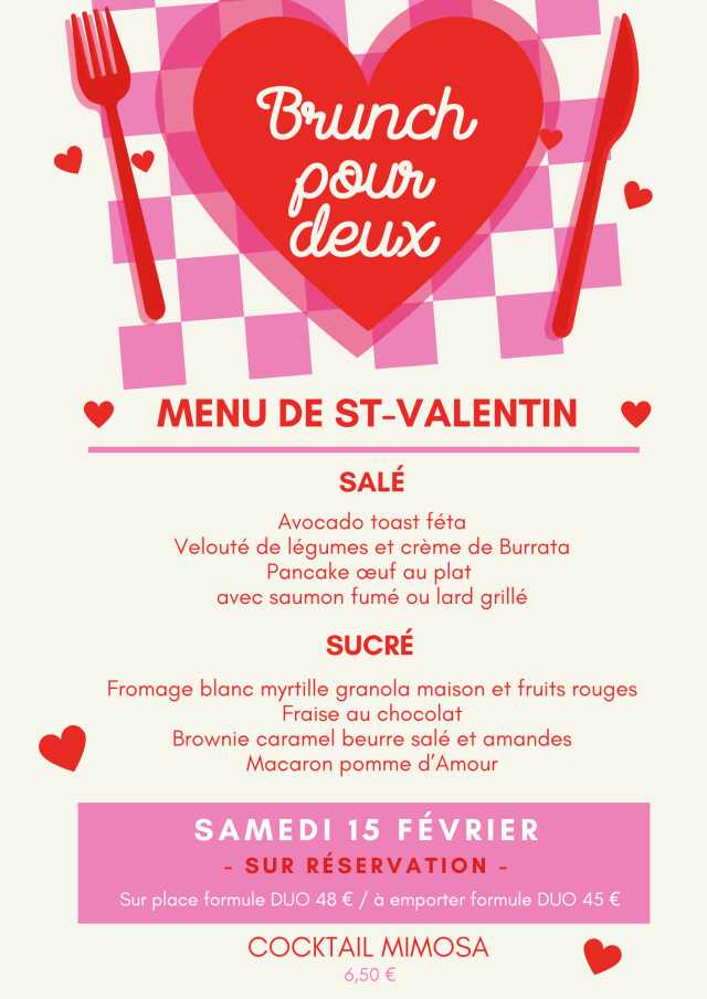 Brunch Saint Valentin