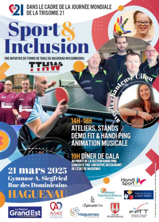 SPORT ET INCLUSION dans le cadre de la Journée mondiale de la Trisomie 21