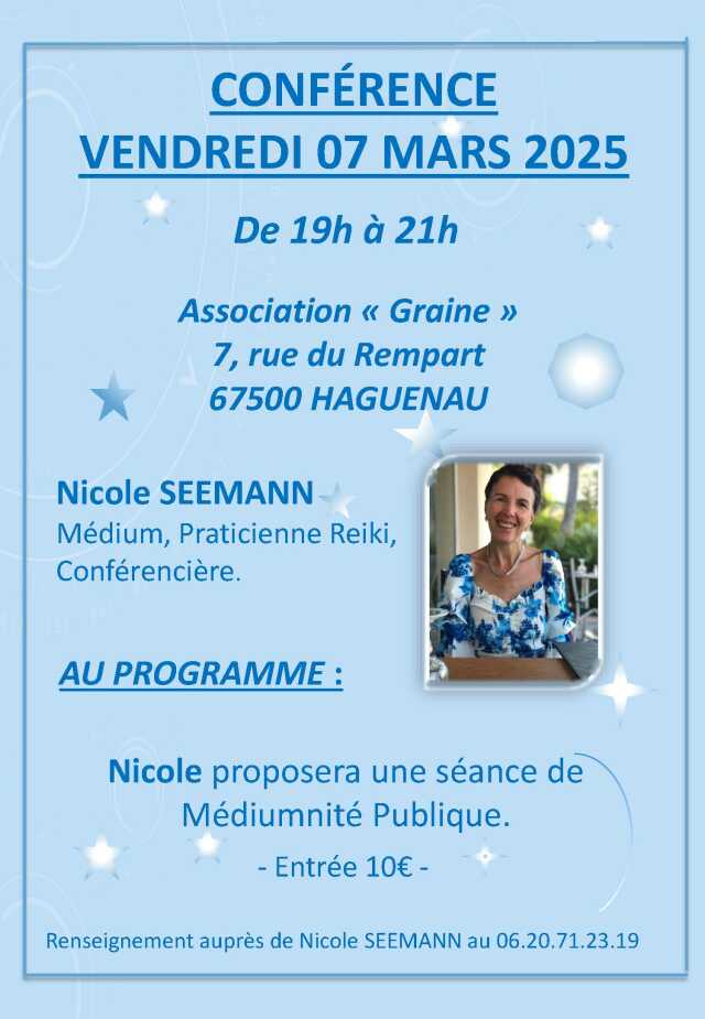 Conférence sur la médiumnité