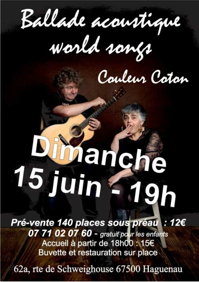 Concert Acoustic ballades and world songs 