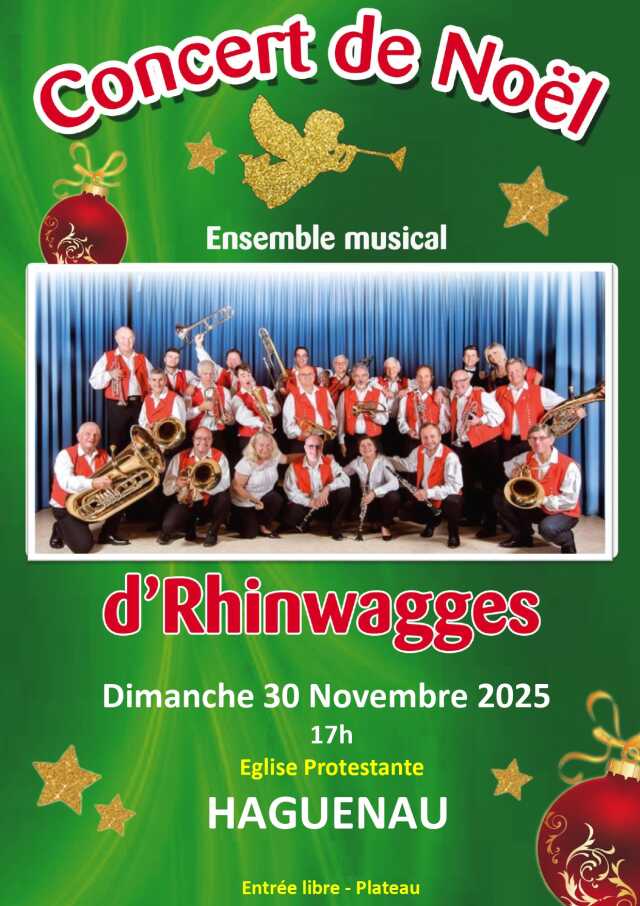 Concert de noël par l'Ensemble des Rhinwagges