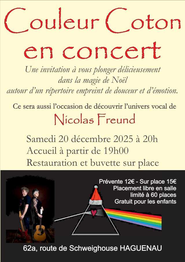 Couleur Coton en concert à Noël