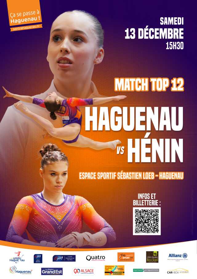 Haguenau/Hénin - match Top 12 gym féminine