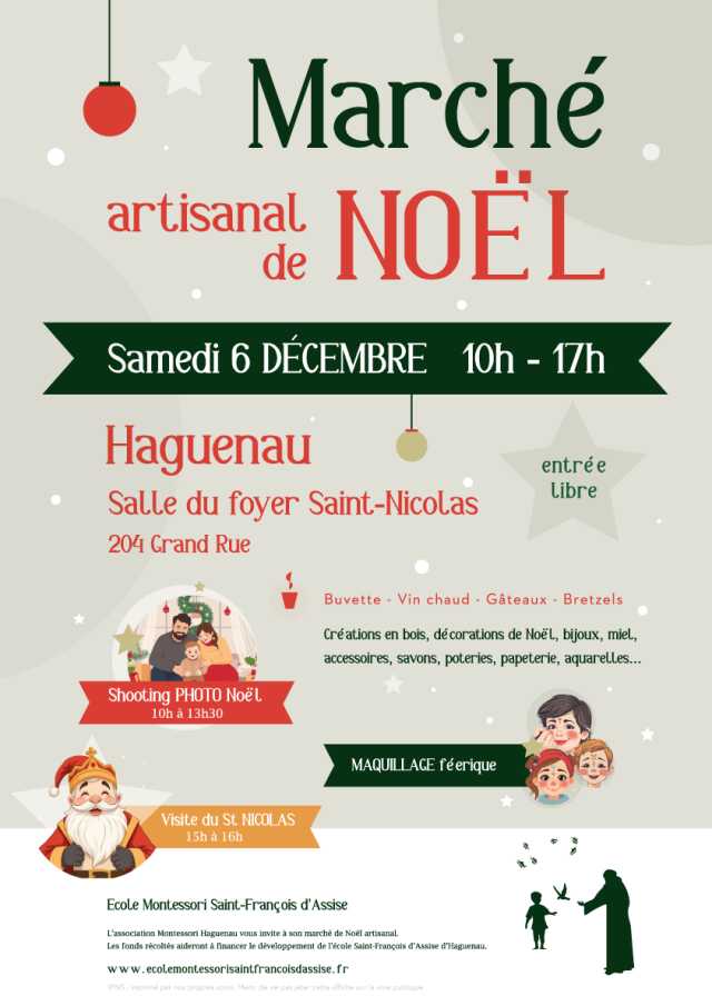 Marché Artisanal de Noël de l'école Montessori