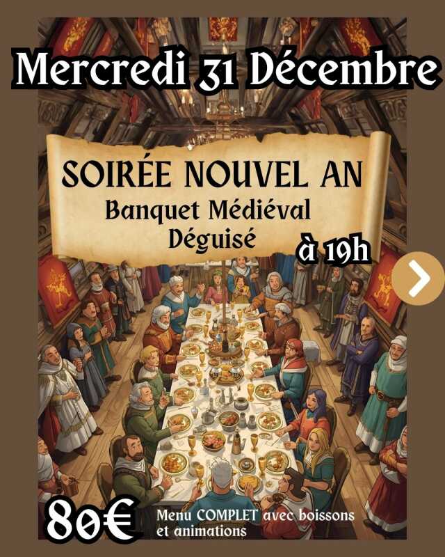 Soirée du Nouvel An :  Banquet Médiéval déguisé