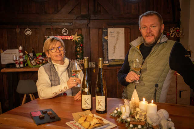 Dégustation de vins bio et saveurs de Noël