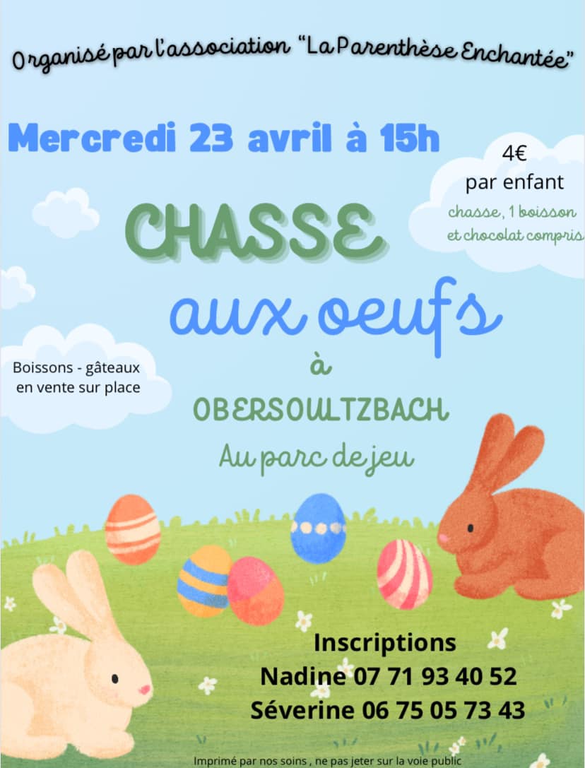 Chasse aux oeufs à Obersoultzbach