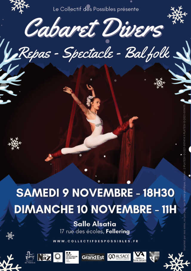 Cabaret Divers | Repas - Spectacle - Bal folk